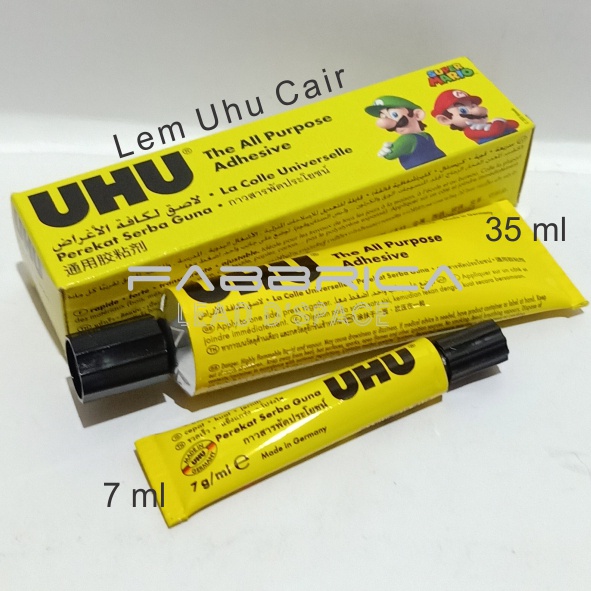 

Lem Uhu All Purpose Cair Besar 35 ml Kecil 7 ml Lem Prakarya