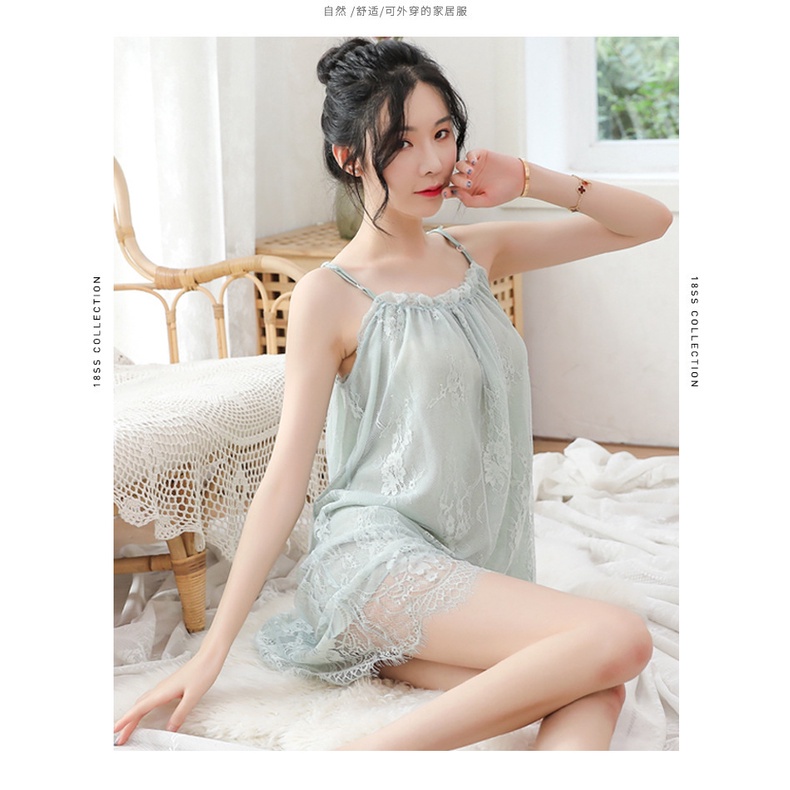 Set Sexy Lingerie Baju Tidur Wanita Dewasa Bahan Brukat Import Alibaba1688