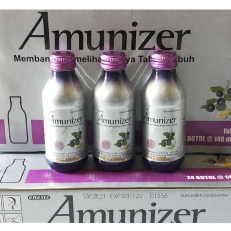 AMUNIZER VITAMIN C BOTOL 1 KARTON ISI 24 MURMER