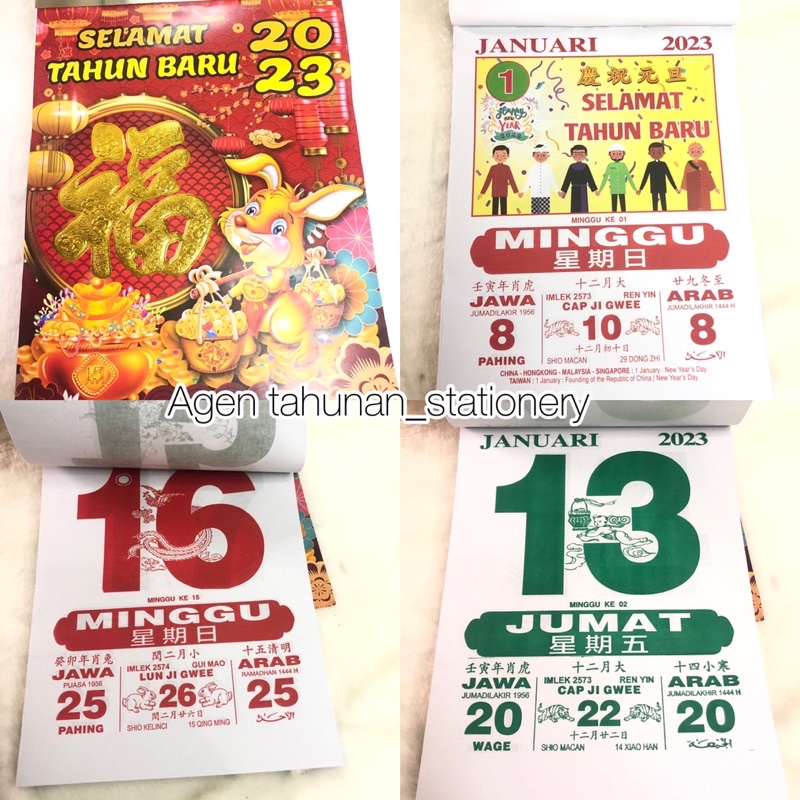 

Kalender harian sobek china besar 2023/Kalender harian sobek jumbo