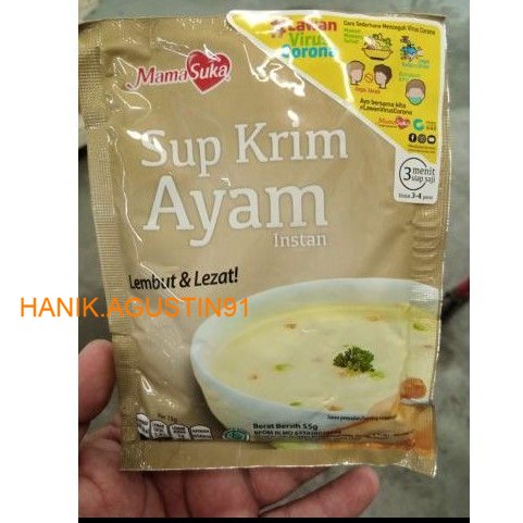 

MAMASUKA SUP KRIM AYAM 55GR SS91