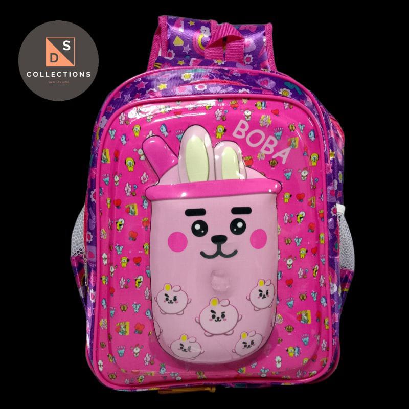 RANSEL ANAK SEKOLAH KARAKTER BOBA TAS SEKOLAH ANAK 3D LAMPU LED BOBA