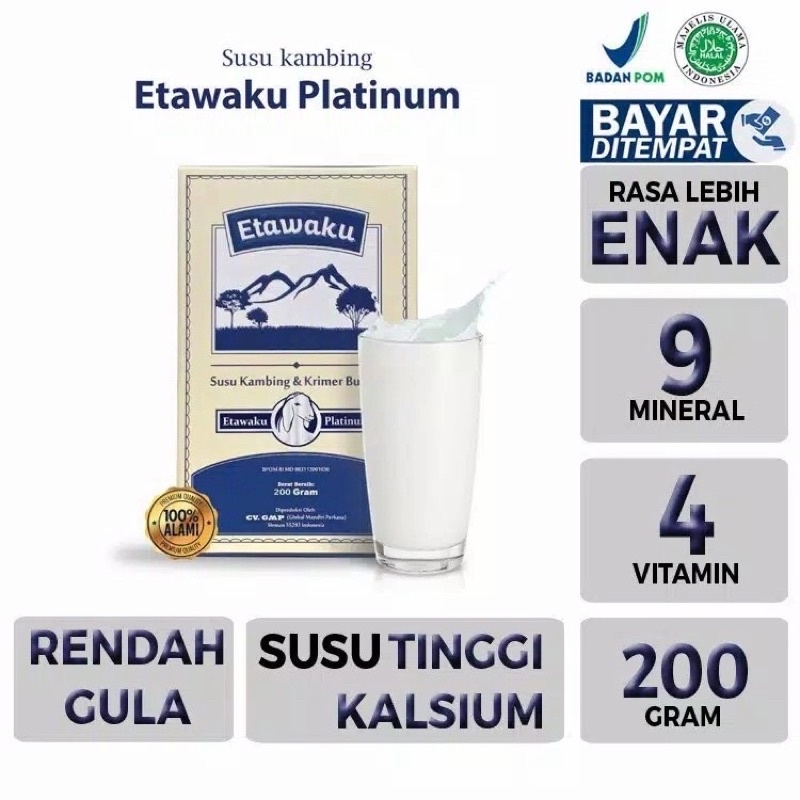 

SUSU KAMBING ETAWAKU PLATINUM 200GRAM