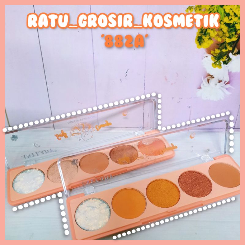 PROMO!!EYESHADOW ANYLADY 5 COLOR SOFT ORANGE 882A/STRAWBERRY SHOP 882B