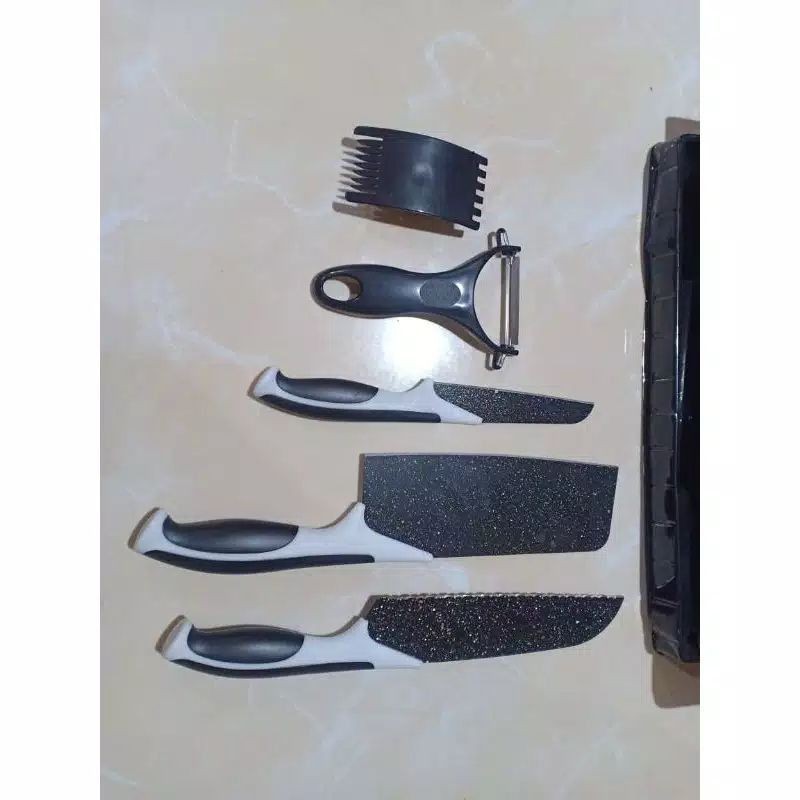 PISAU SET KERAMIK 5PCS / PISAU SET DAPUR / PISAU KERAMIK MULTIFUNGSI 5PCS PISAU SET 5IN1 LOYALBOSQUE