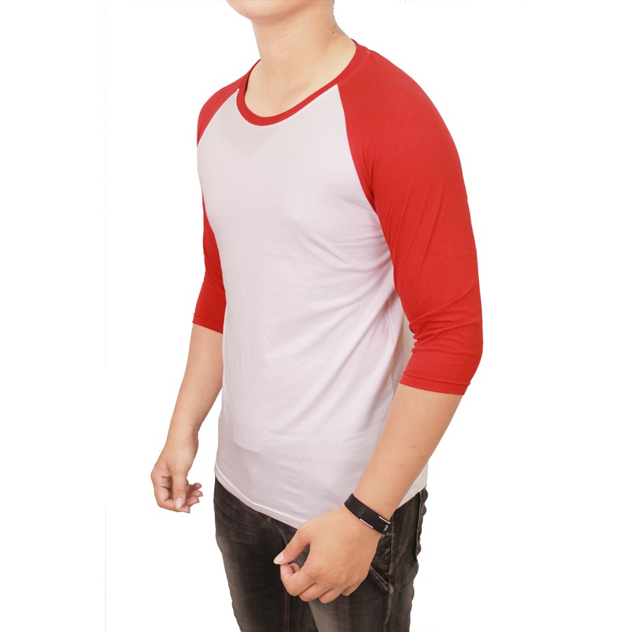 Kaos Raglan Merah Putih - FBL 08