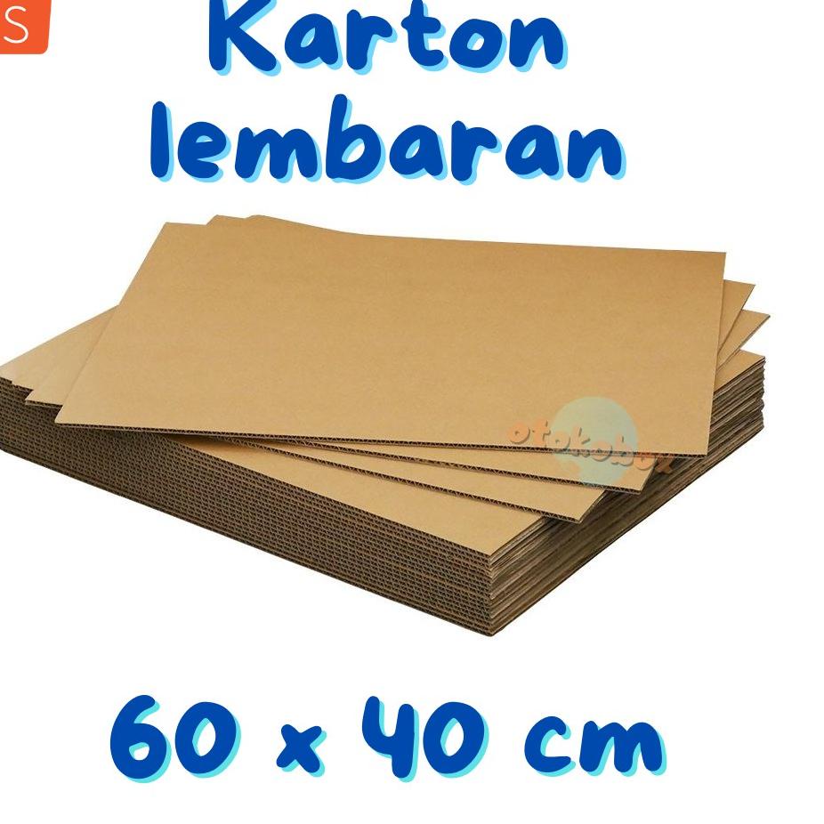 

[KODE EHGQF] 10pcs Dus Cardboard [60x40] / Kardus Lembaran Polos
