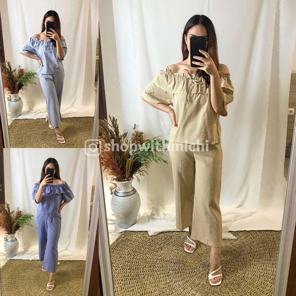 MIA SET - Baju Bangkok Original / Set Atasan Celana