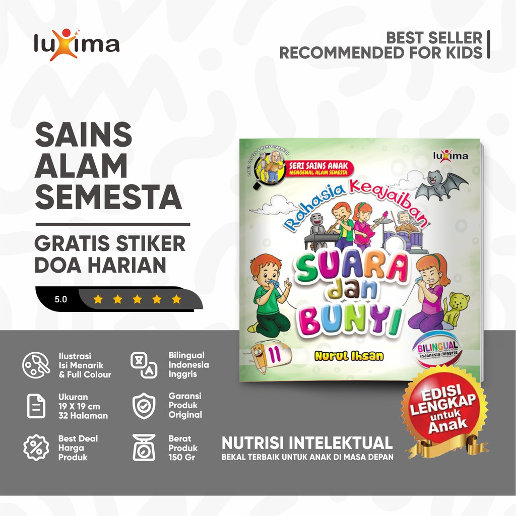 Rahasia Keajaiban Suara dan Bunyi - Seri Mengenal Alam Semesta 11 / Buku Belajar Pengetahuan Sains A