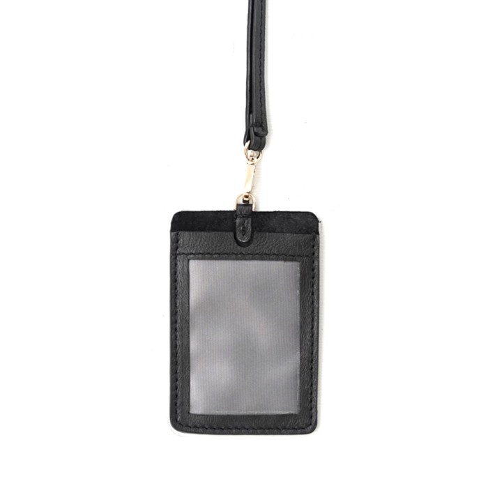 

Id Card - Dapoza Lanyard Leather / Id Card Holder Name Tag Kulit