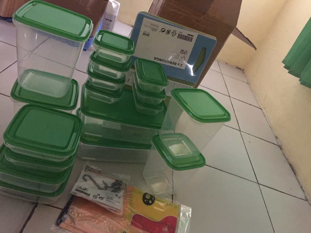 Brgtunga Talenan Sayur Buah Daging, Alat Masak Dapur. Isi 2 Pcs, Hijau Dan Biru