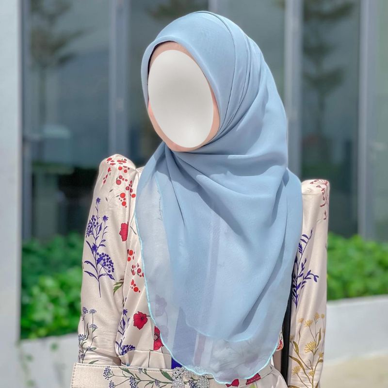 bawal curve | jilbab segiempat oval | hijab malaysia | khimar oval | khimar malaysia | hijab curve