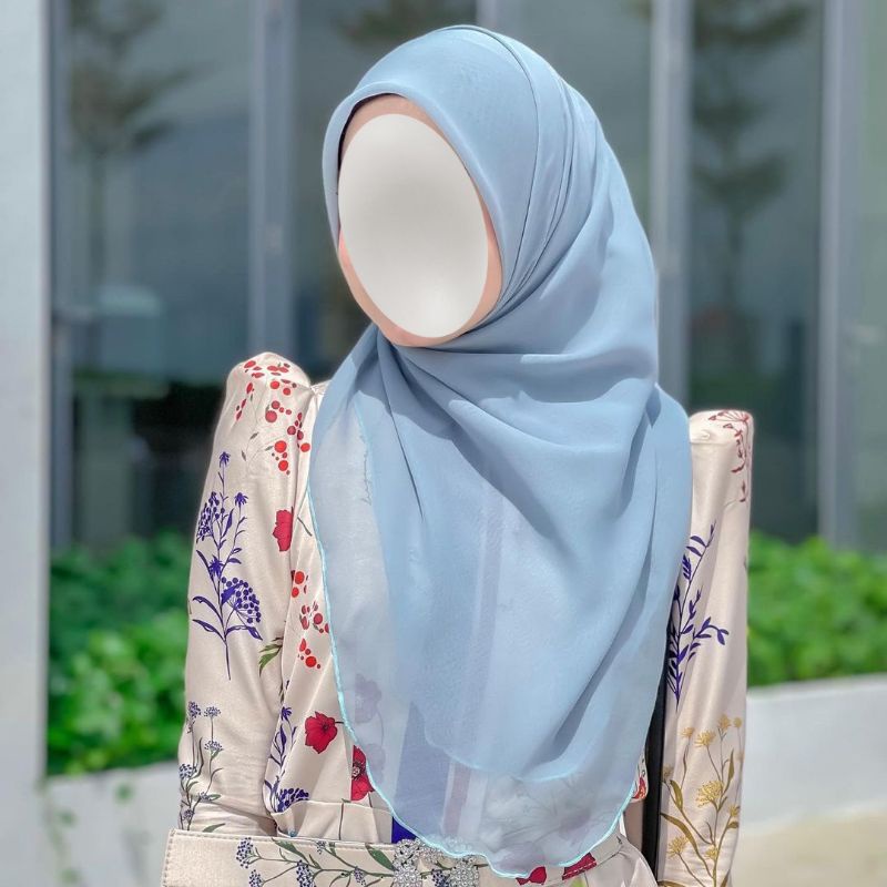 Jual Bawal Curve | Jilbab Segiempat Oval | Hijab Malaysia | Khimar Oval ...