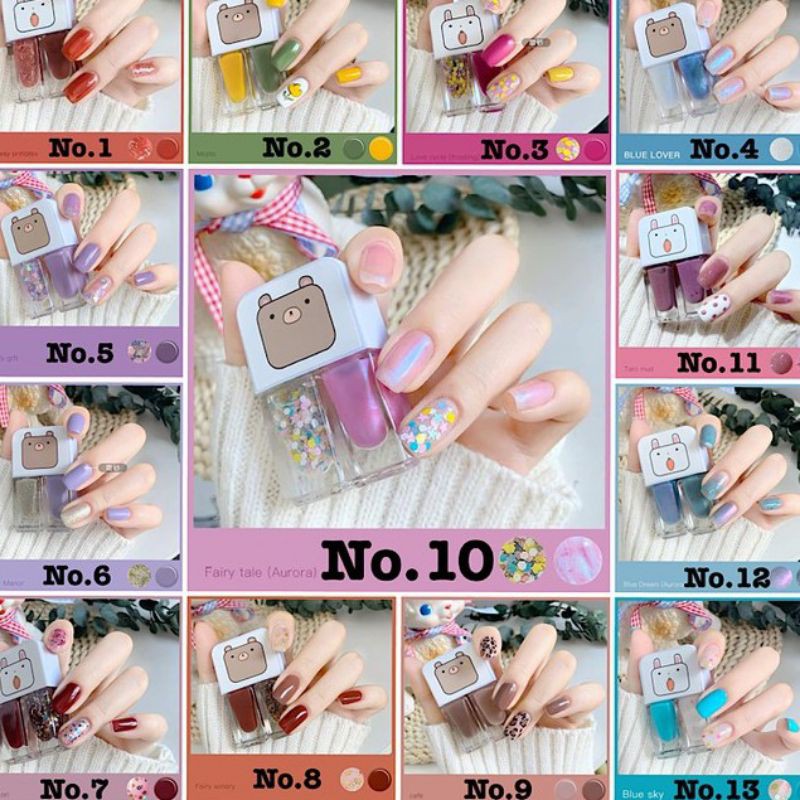 BS359 2in1 Kutek Peel Off Korean Nail Polish