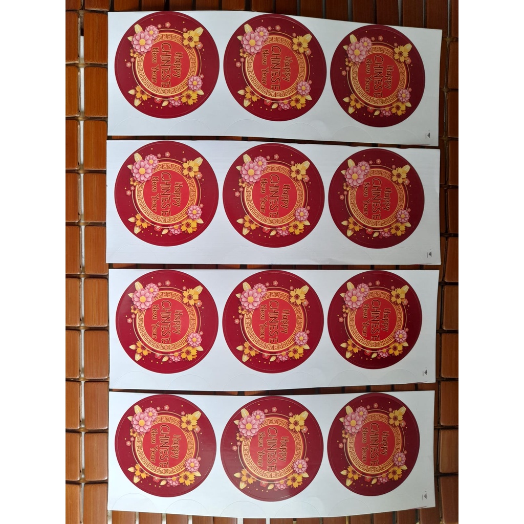 Jual Stiker Imlek Chinese New Year Untuk Toples Sticker Chinese New