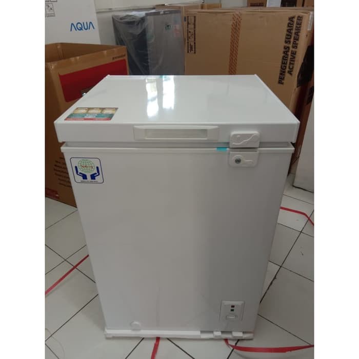 POLYTRON PCF 117 CHEST FREEZER BOX 100 L LEMARI PEMBEKU 100 LITER