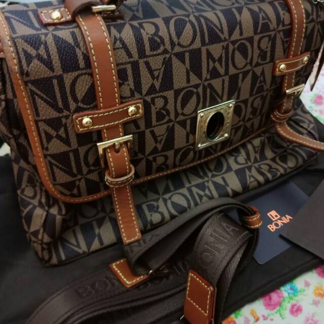 Tas Bonia + pouch bonia catur 10 inchi