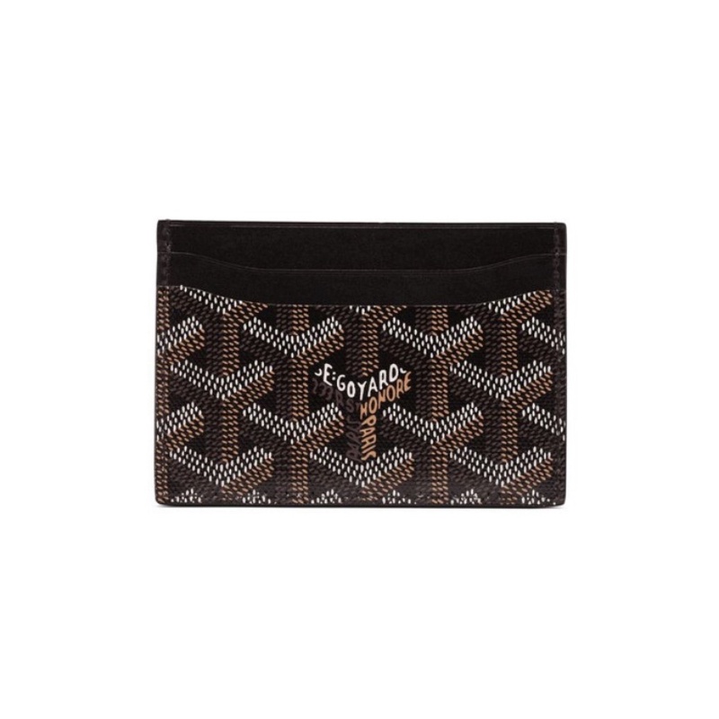 Goyard Black Brown Wallet