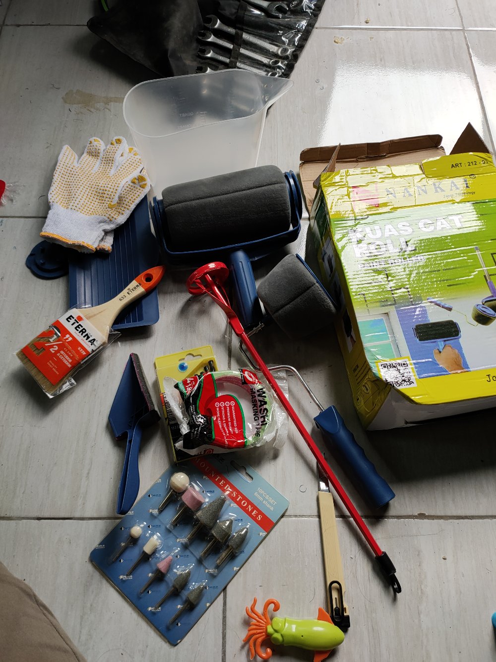 Einhill Batu Gerinda Mini Mata Tuner Set 10 Pcs Mounted Stone 3 6 Mm