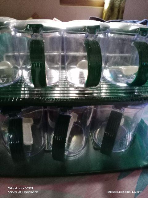 Kitchen Set Rak Dapur Tempat Bumbu Crystal Transparant Nagata 757