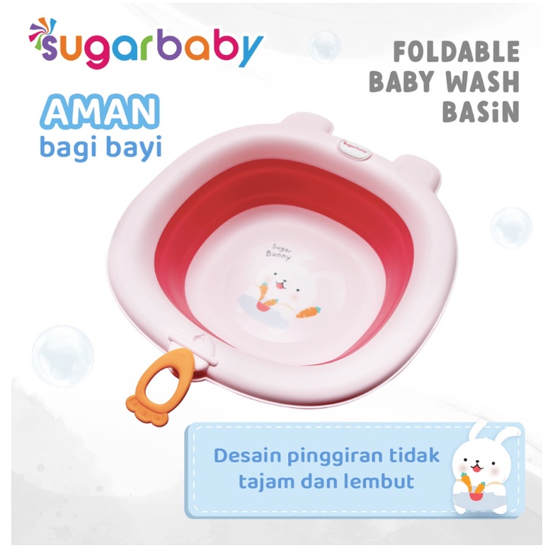 Sugar Baby Baskom Lipat Praktis Foldable Baby Wash Basin Ember Lipat Multifungsi CBKS