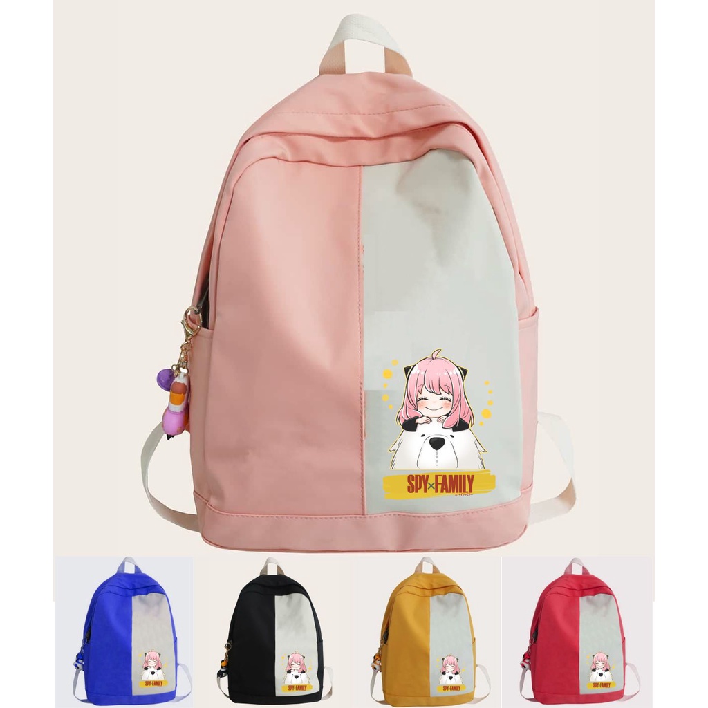 PVJ Tas SPY x Family Ransel Sekolah Anime Anya Forger Backpack School Premium Design