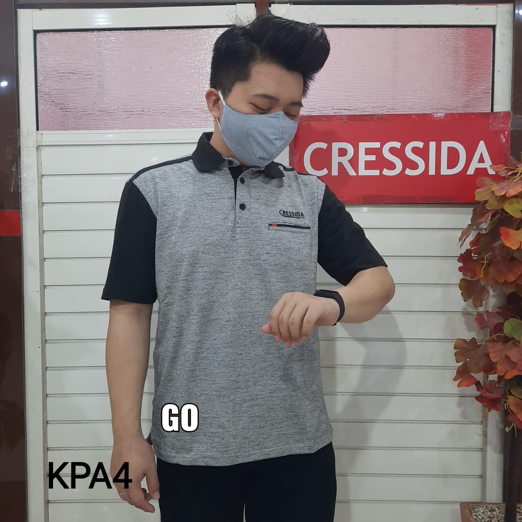 gof KPA CRESSIDA KAOS POLO T-Shirt Cowok Pakaian Pria Lengan Pendek Baru