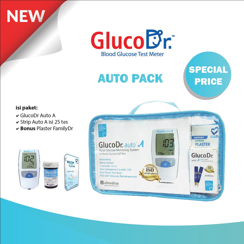 Gluco Dr Autopack Alat Tes Gula Darah