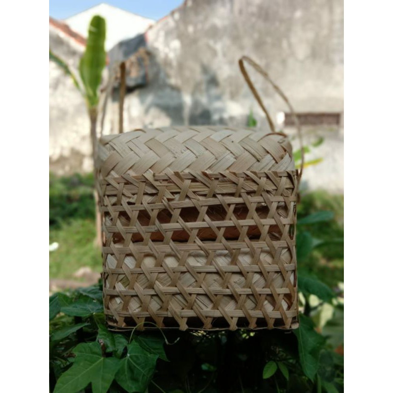 keranjang bambu keranjang besek  murah Tas  hamper Shopee 