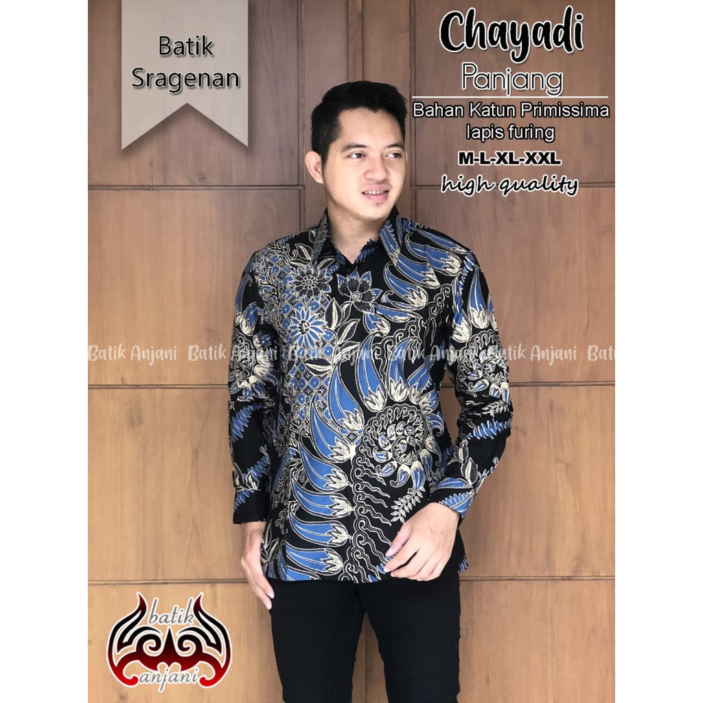 Batik Pria CHAYADI Kemeja Full Furing Bahan Katun Primisima