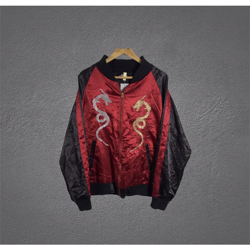 VINTAGE SUKAJAN JACKET KAMEN RIDER RYUKI SECOND BRANDED