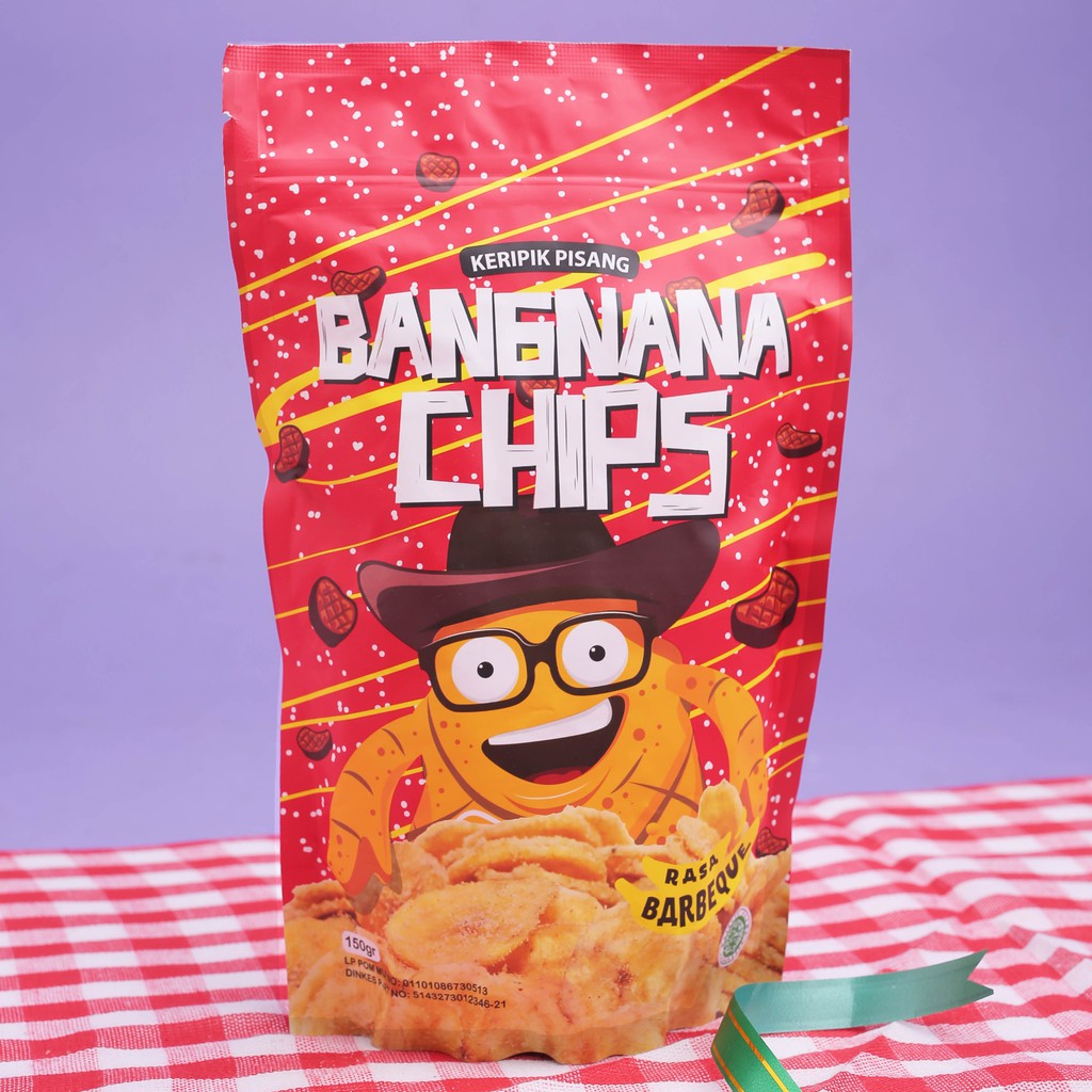 

KERIPIK PISANG NO 1 / BANGNANA CHIPS / RASA BBQ 150gr