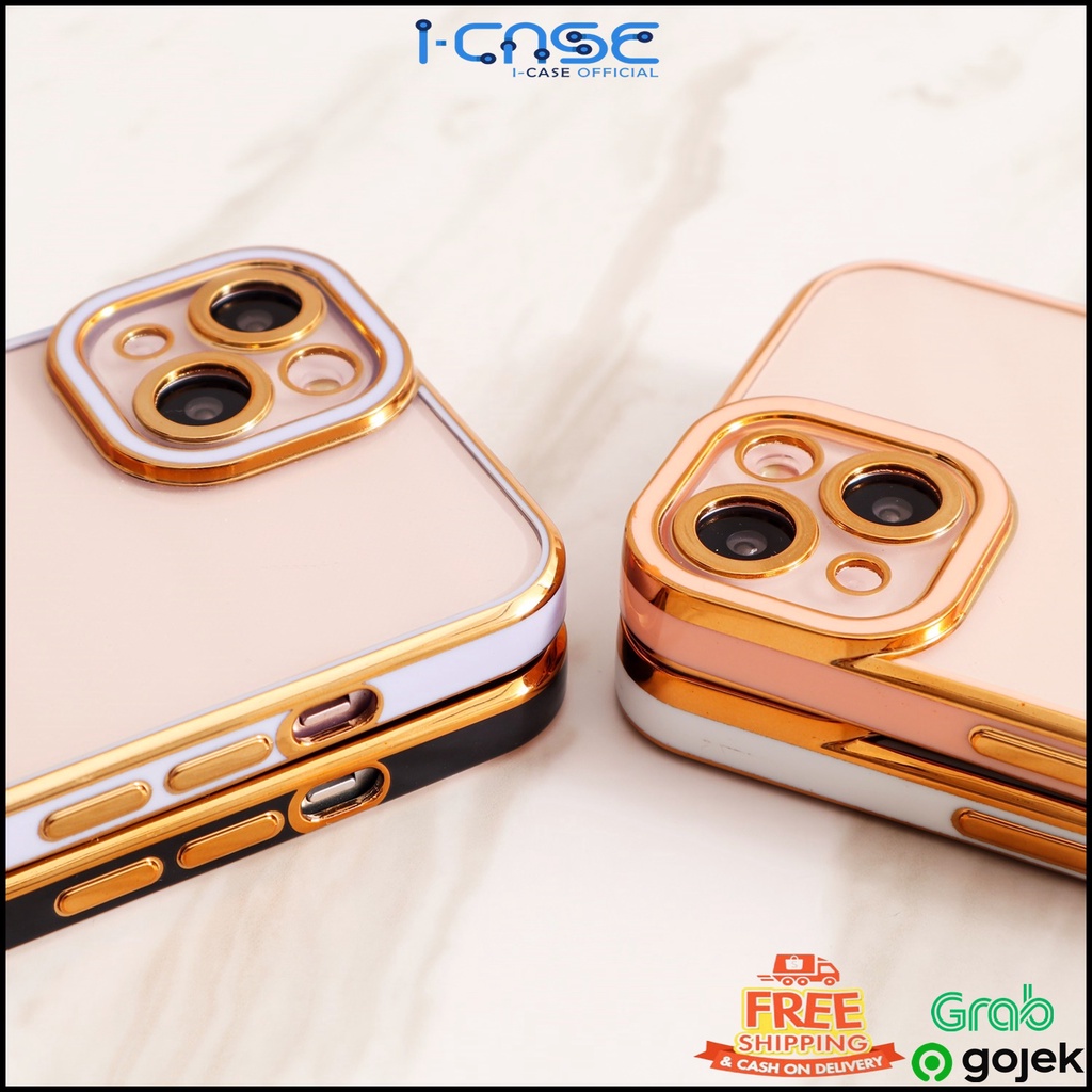 Electroplating Soft Case Full Cover iPhone 11 12 13 MINI PRO MAX Lens Cover