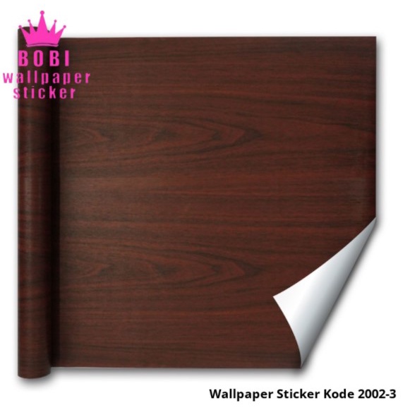 Wallpaper Sticker 2003-2 Motif Kayu / Wallpaper Sticker Merk BOBI