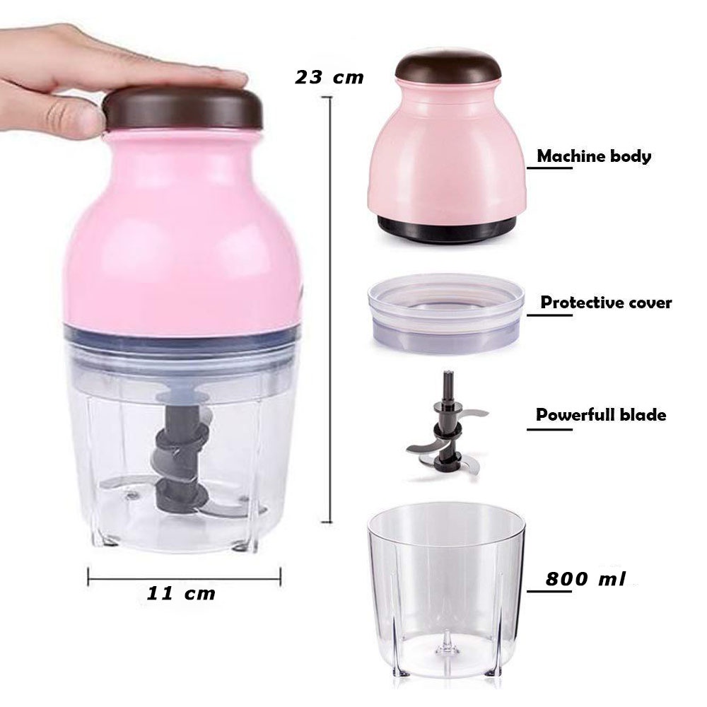 FM - Blender Capsul Cutter Quatre Warna 4 Pisau Listrik Serbaguna Multifungsi