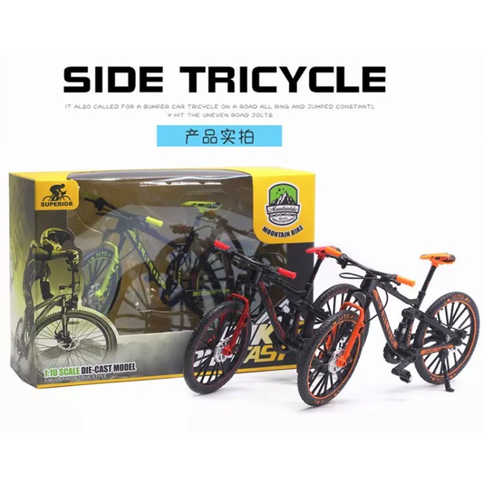 Diecast sepeda gunung miniatur skala 1:10 - Mainan dan Koleksi