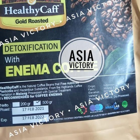 

Produk Terlaris HealthyCaff 500gr Gold Roasted/Healthy Caff Kopi Organik Enema Coffee, lt1....