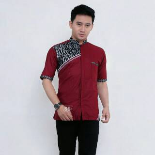 BAJU BATIK KEMEJA KOKO MUSLIM LENGAN PENDEK PRIA TERMURAH BAJU BATIK KEMEJA KOKO MUSLIM LENGAN PENDEK PRIA TERMURAH