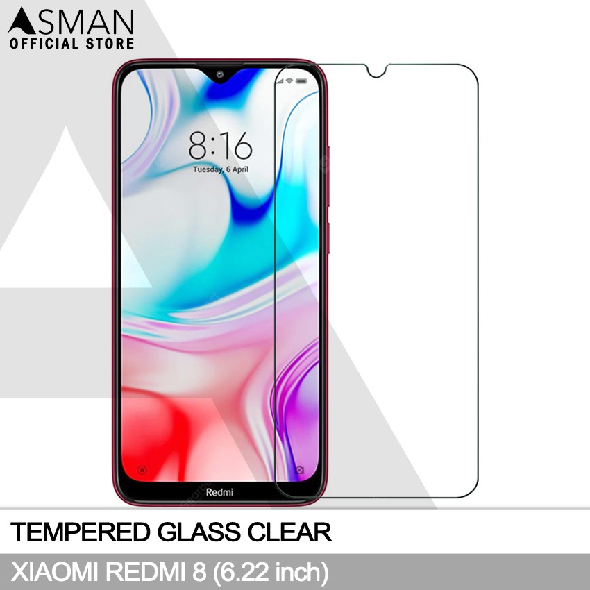 Tempered Glass Xiaomi Redmi 8 (6.22&quot;) | Anti Gores Pelindung Layar Kaca - Bening