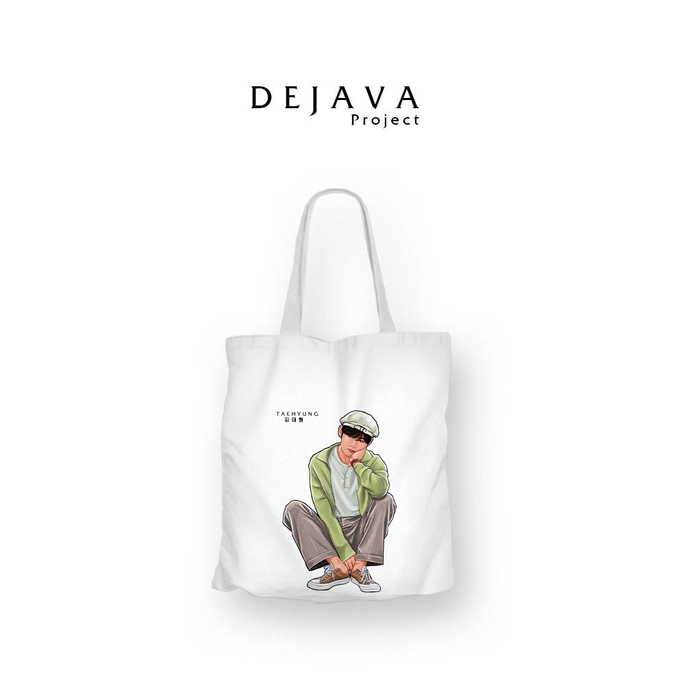 TERBARU TOTEBAG KANVAS ORIGINAL DEJAVA TOTEBAG KANVAS TERBAIK KOREA TAEHYUNG 02