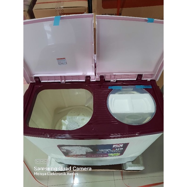 Mesin cuci 2 tabung Polytron 9kg WM 1490 INP