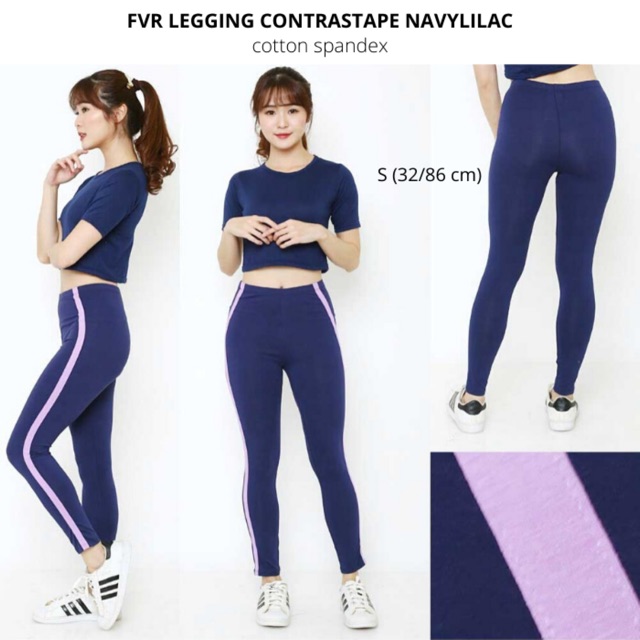 Legging panjang wanita contrastape branded FOREVER 21 original