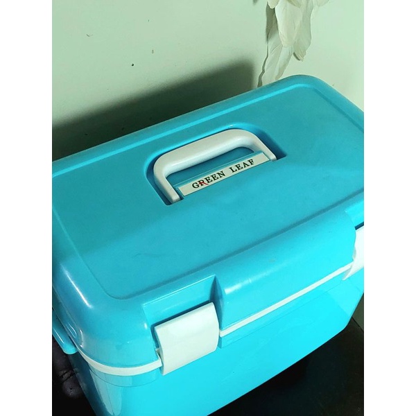 Second cooler box/tempat es box 22 liter green leaf