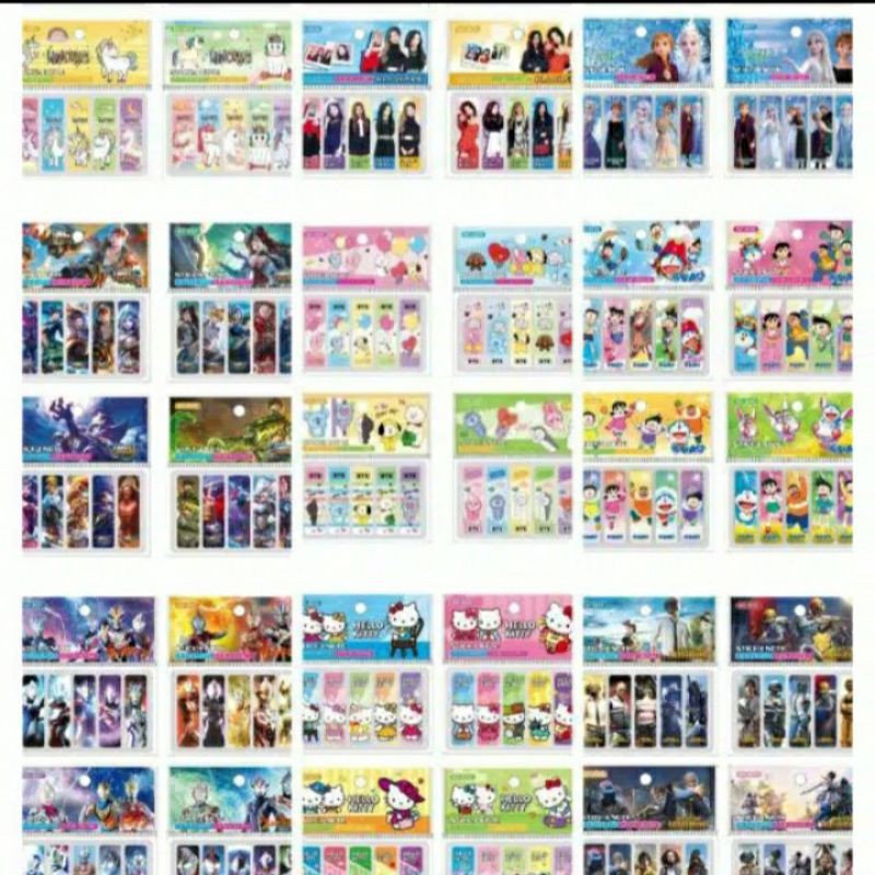 

Pembatas Buku Karakter / Post It Hologram Karakter Lucu Dan Unik