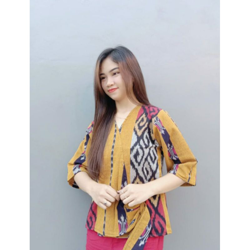 Blouse Tenun Lurik Troso Asli Jepara