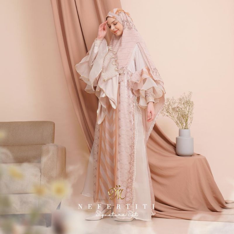 MAGDARA - NEFERTITI - SET SIGNATURE - SET GAMIS - KHIMAR SIGNATURE