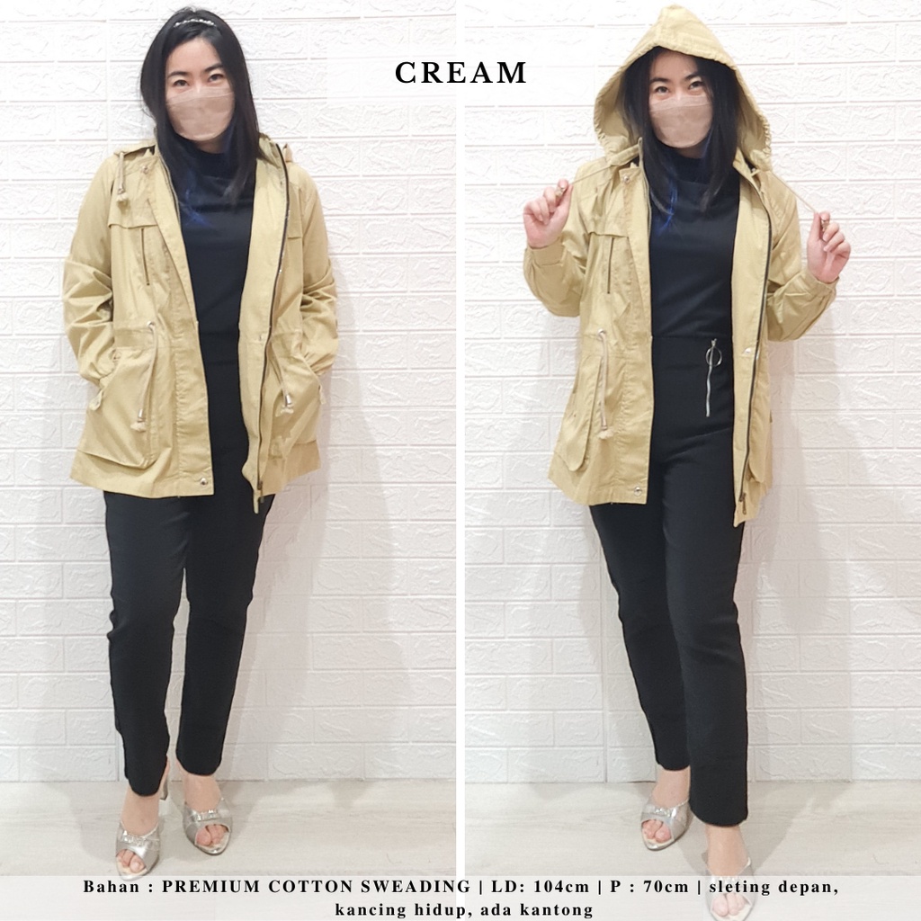 1532 parka jacket premium jaket wanita hoodie