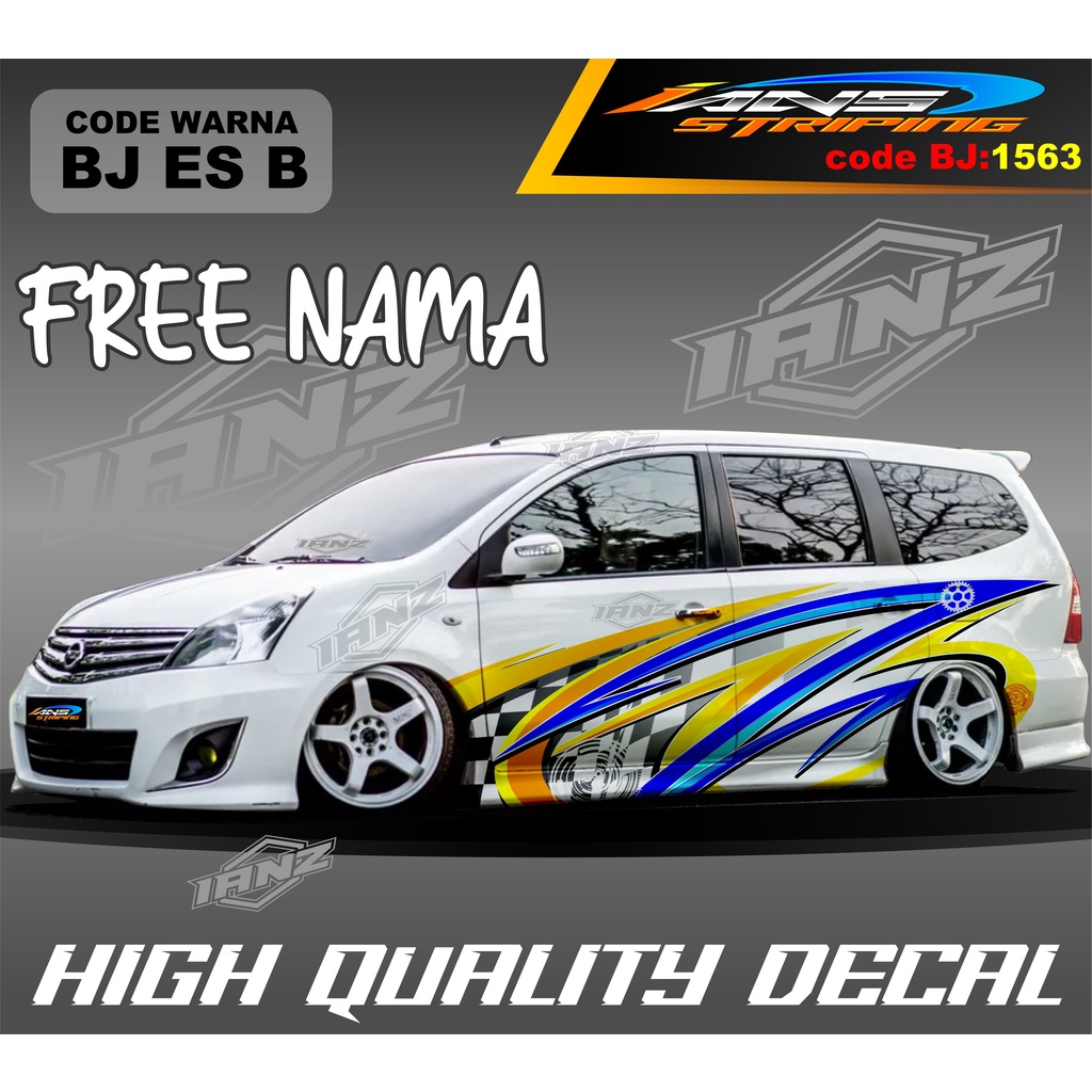 DECAL STIKER MOBIL GRAND LIVINA / STIKER MOBIL AVANZA TERBARU / DECAL STIKER XENIA / STIKER MOBIL ALPHARD