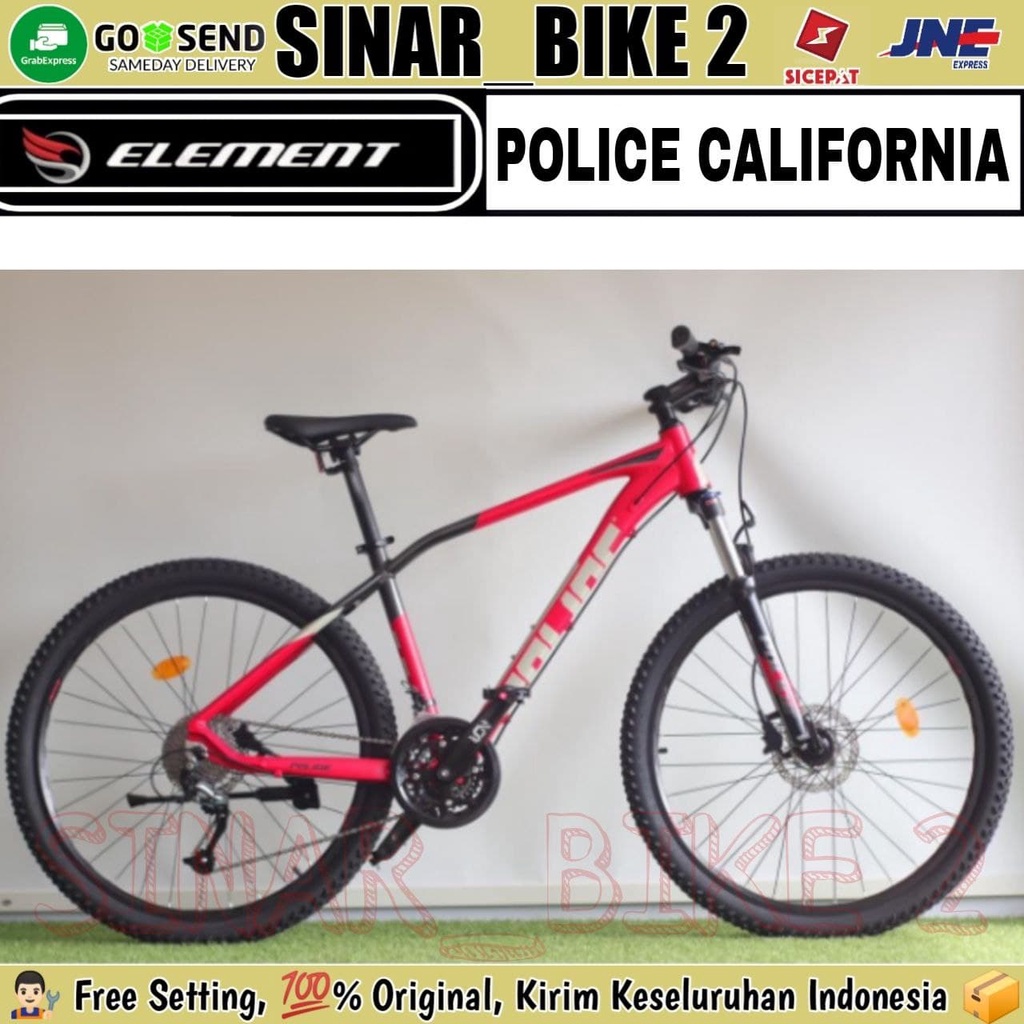 Sepeda Gunung 27.5 MTB ELEMENT POLICE CALIFORNIA 2.0 Alloy 27 Speed