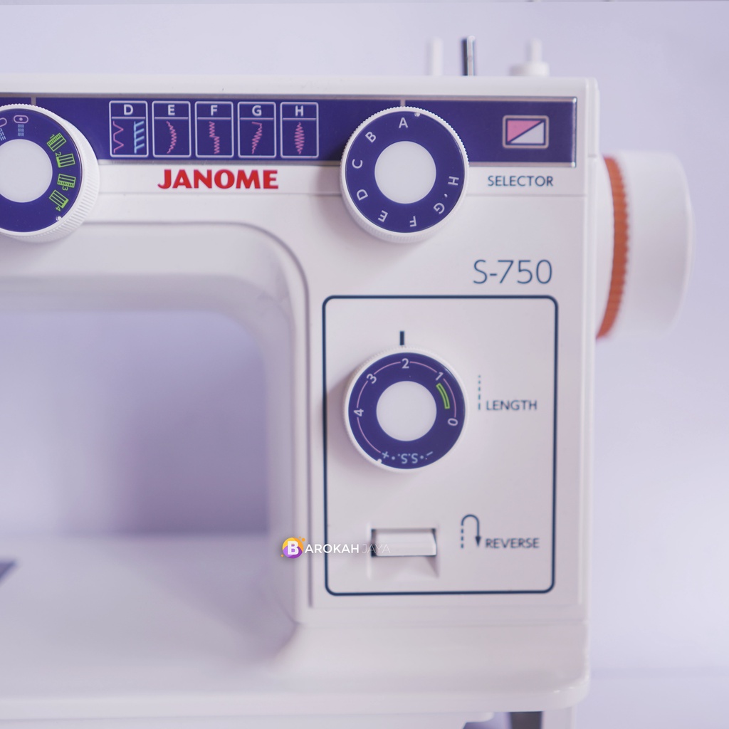 Mesin Jahit JANOME S-750 FLATBED Semi Portable